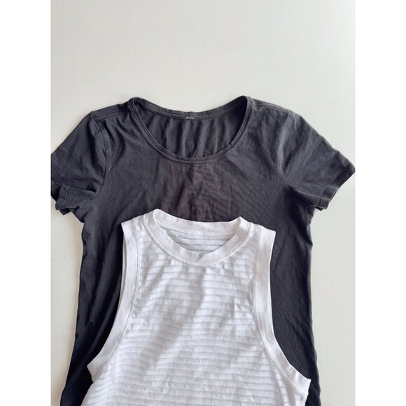 Lot of 2 LULULEMON Tops - Uncovered Muscle Tank & Love Crew T-Shirt, Size S - Picture 1 of 16